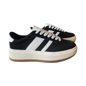 Project Cloud Memory Foam Nita Black and White Platform Sneakers Size 8